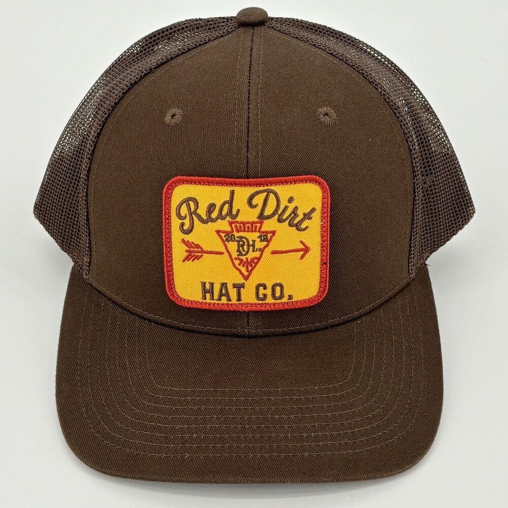 Red Dirt Hat Co Brown SnapBack Trucker Hat - MINERAL WATER PATCH